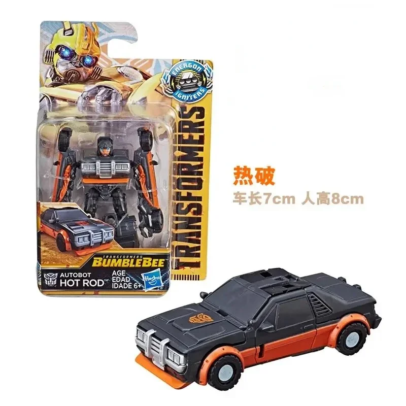 Takara Tomy Hasbro Transformers Toys Bumblebee Optimus Prime Hot Rod Cliffjumper Rollbar Ornaments Figure Model Toys 8cm PVC