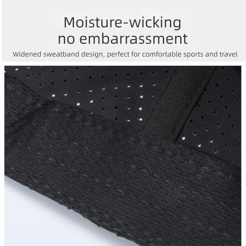 

Breathable Perforated Quick-Drying Hat Sun Protection Letter R Embroidery Travel Sports Hat Adjustable Baseball Cap