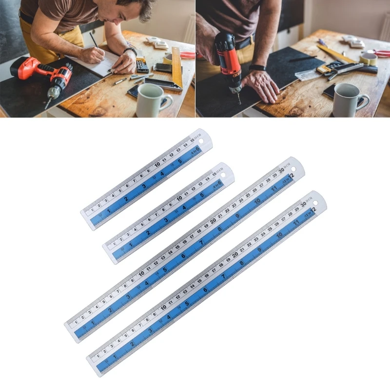 Heavy Duty Straight Edges Ruler for Accurate Measurements Tool,for Craftsmen and DIY Enthusiasts,Professional Rulers