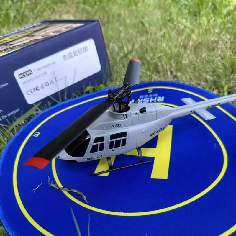 Helikopter zdalnie sterowany A60mini Bell 206, utrzymujący stałą wysokość, czterokierunkowa symulacja walki przypominająca prawdziwy samolot, zabawka dla dzieci.