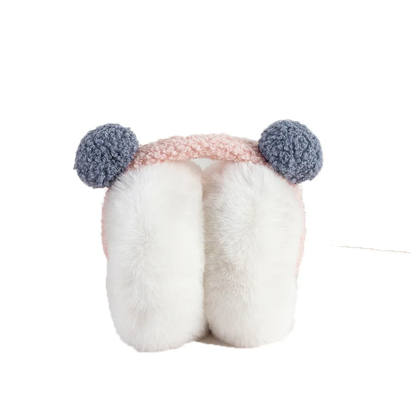 فو الأرنب الفراء غطاء للأذنين أرنب الفراء طوي غطاء للأذن الفتيات غطاء للأذنين غطاء للأذنين الاطفال غطاء للأذنين للأنشطة الخارجية الموضة