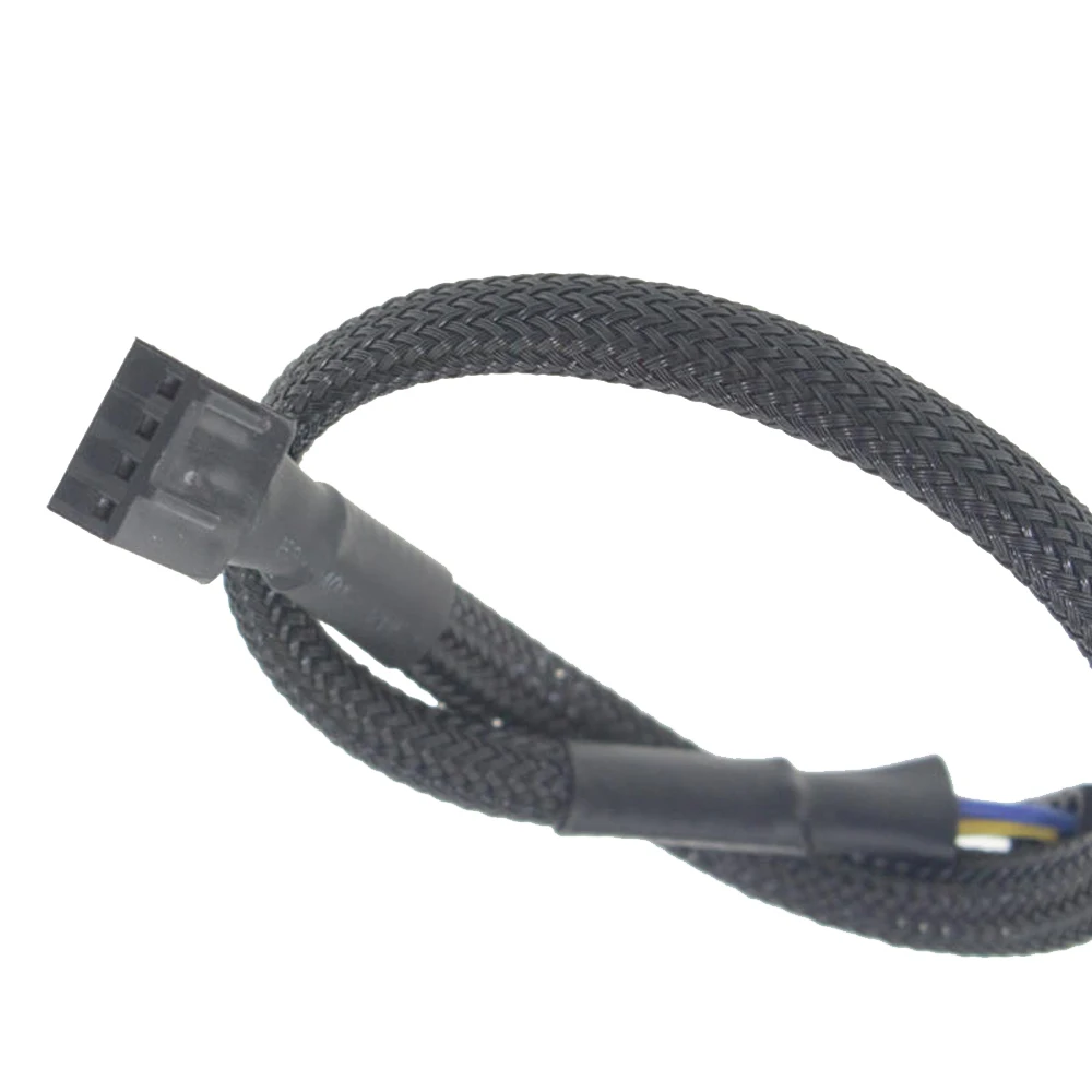 NEWEST For 4 Pin 3 Pin Case 4 Pin PWM Fan Power Extension Cable W/ Sleeved Braided CPU Cooler 4Pin Male to Female Adapter Cord