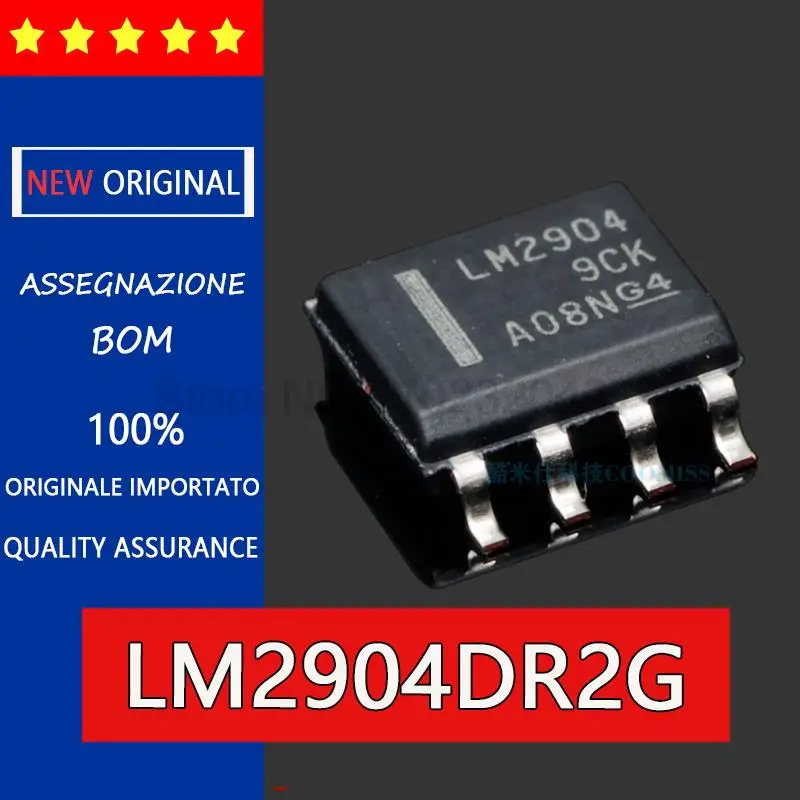 5pcs original  LM2904DR2G SOP8 LM2904 Chip operational amplifier, dual general IC chips