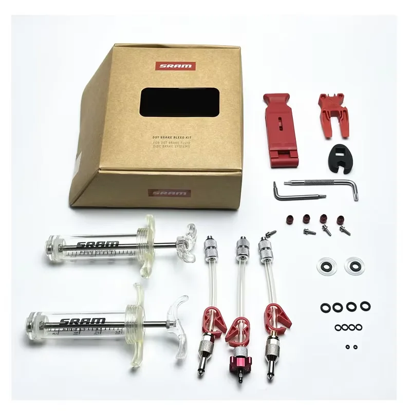 

SRAM-Spare Part Blocks Kit, Syringes and Fittings, Bleeding Edge Fitting, Torx Tool, Crowfoot, Bleeding Edge Fitting