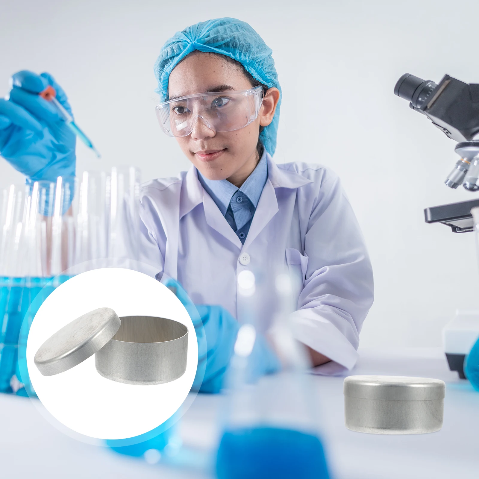 

3pcs Aluminum Weighing Boxes Sampling Jars For Soil Moisture Testing Durable Portable Laboratory Use Soil Boxes Weighing Holders