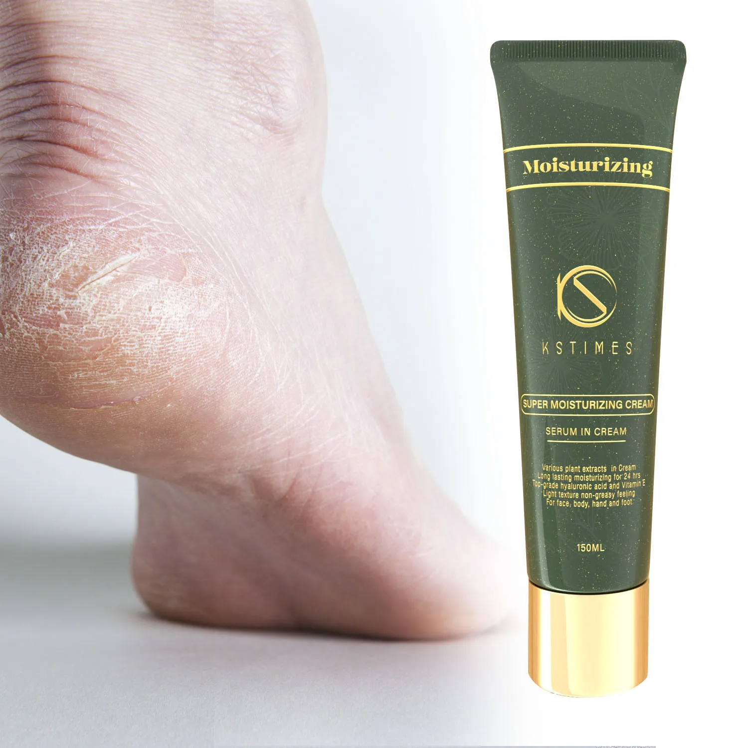 

Hydrating and Anti-Cracking Foot Cream for Dry Cracked Heels Feet Knees Elbows Hands Foot Dead Skin Cuticle Callus Remover