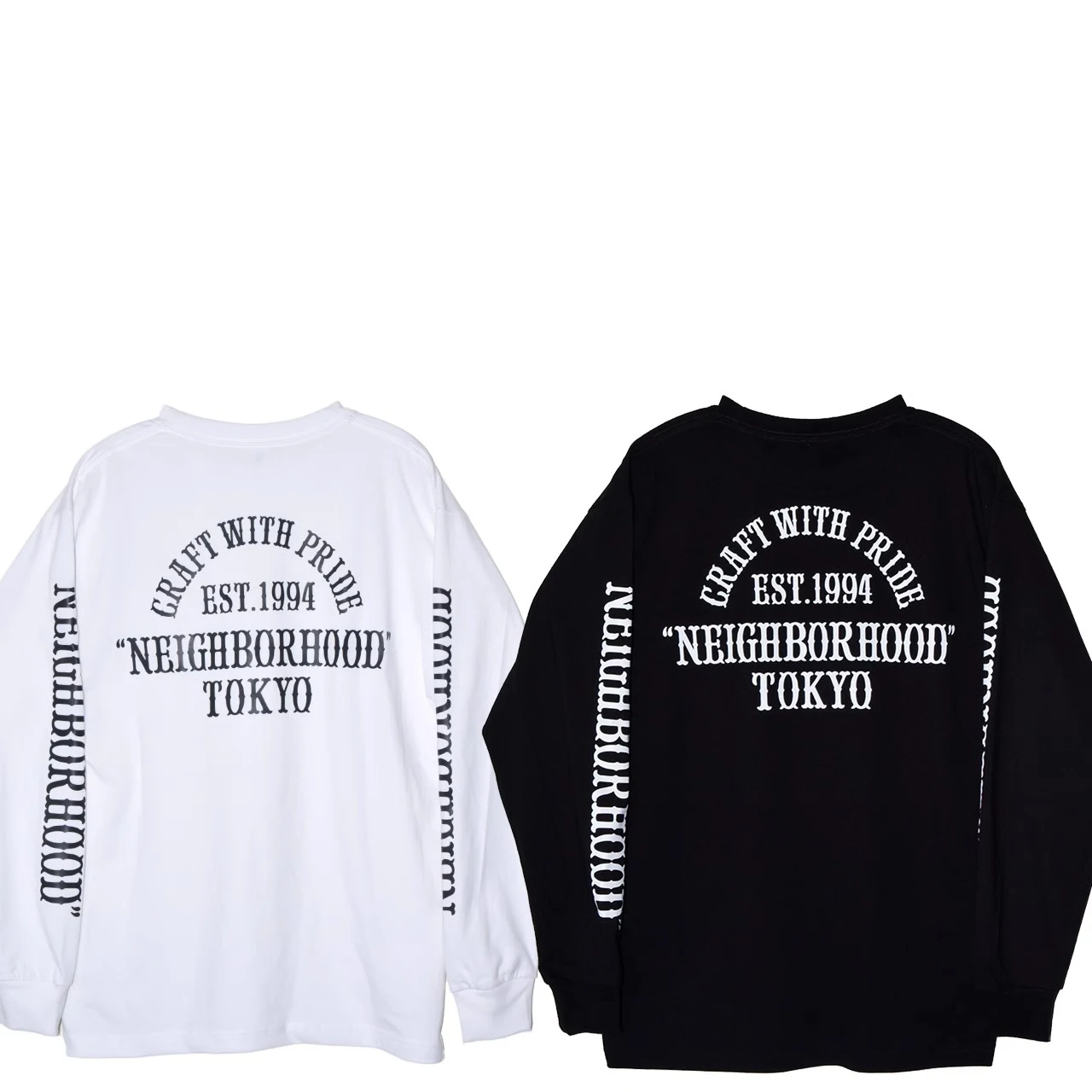 

2024 NEIGHBORHOOD NBHD Spring/Summer Long sleeved Sunscreen Cotton Versatile Loose Shirt Neutral Retro Motorcycle T-shirt