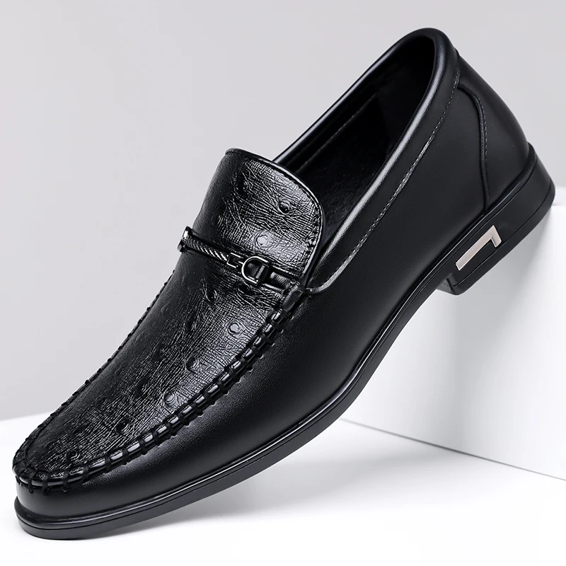 Male Comfy Walking Shoe Genuine Leather Slip on Mens Loafers New Trend Casual Shoes Men Designer Moccasins Hot Sale Drive Shoes