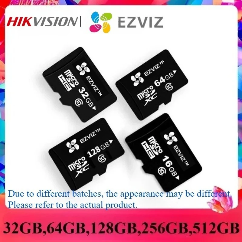 Original HIKVISION EZVIZ Micro SD Card 32GB 64GB 128GB 256GB 512GB TF Card Class 10 High Endurance for Security Camera Dash Cam