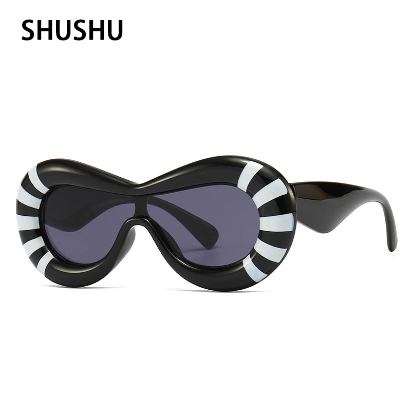 Funny Inflatable One Zebra Modern Sunglasses Ladies Glasses Men Luxurious Goggles Sunglasses Fashion Mirror Big Frame Glasses