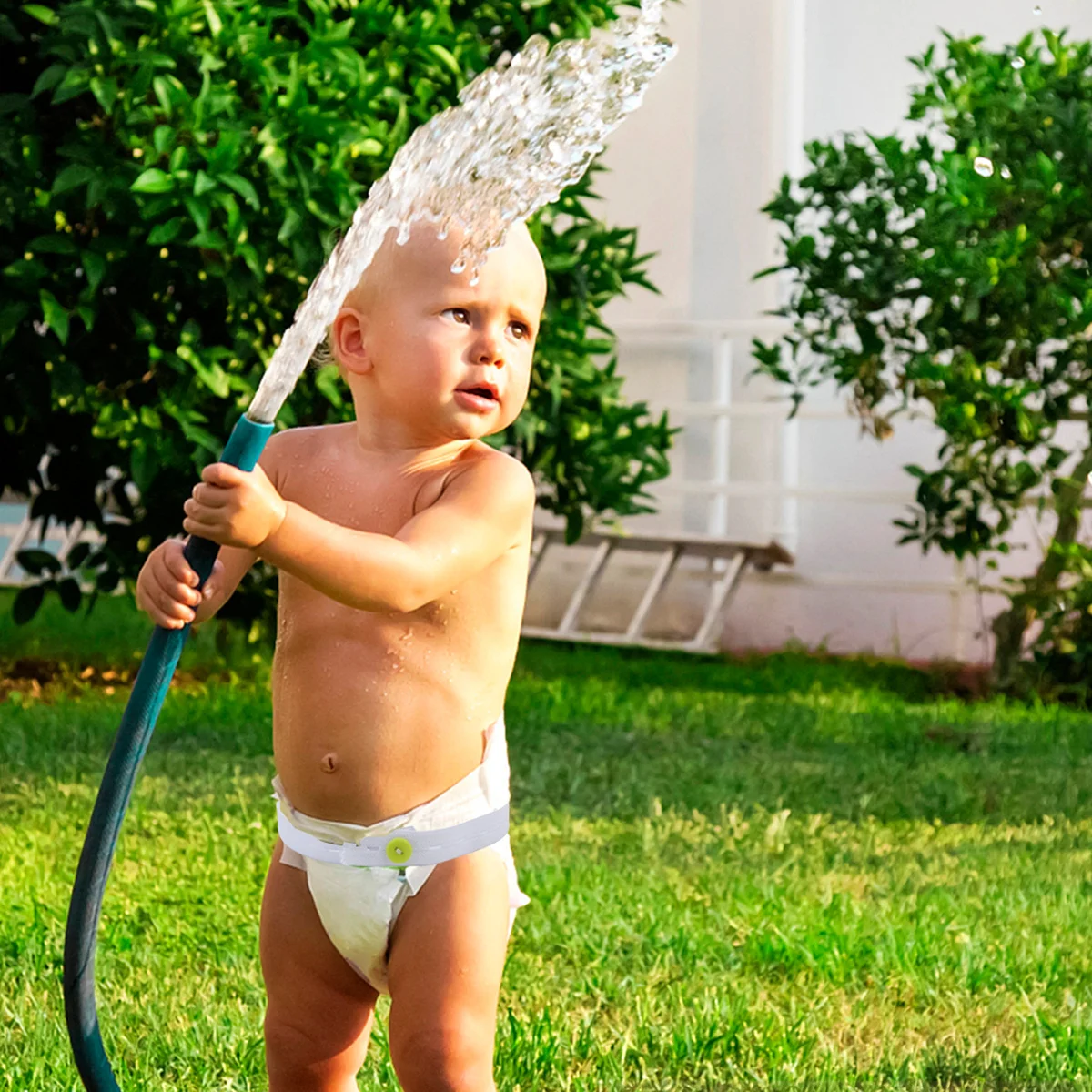 30 قطعة مشبك حفاضات قابل للتعديل كرتوني للأطفال الرضع ثابت حزام حفاضات مرن مشبك تثبيت آمن مريح