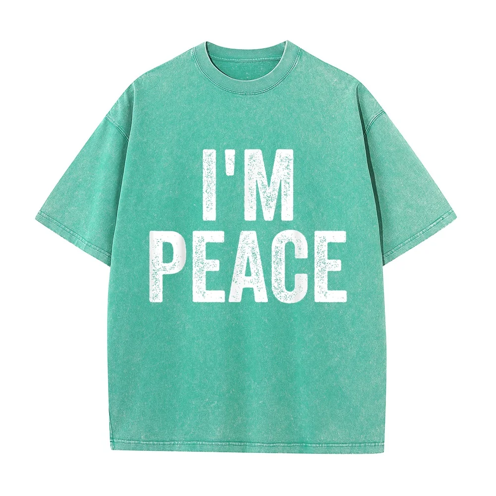 I Come in Peace I'm Funny Matching Couple Lovers T-Shirt Майка L Size Cotton T Shirt Summer Top Short Sleeve Men Graphic Tee