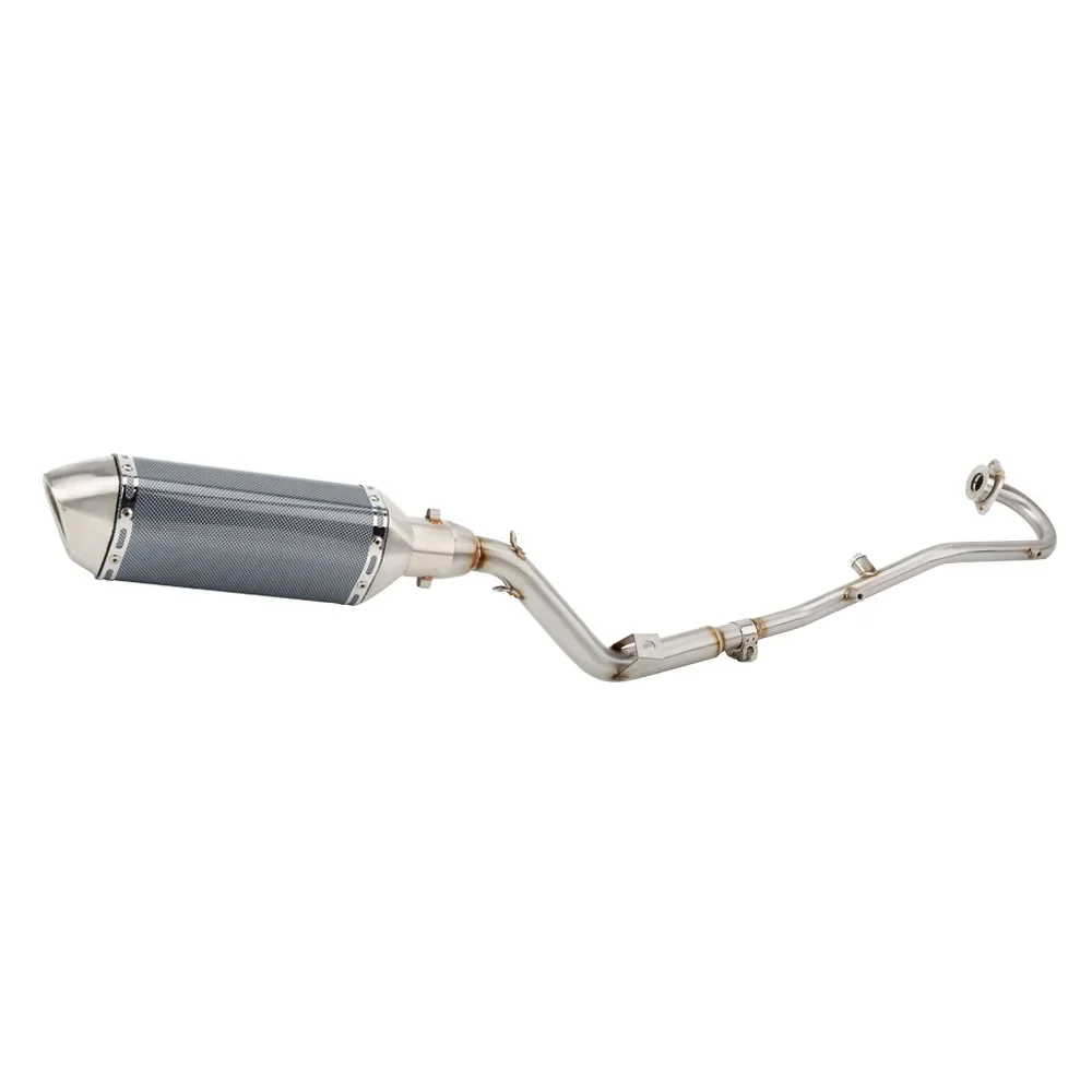 For Suzuki DR125 SM 2008 to 2015 Escape Slip-on Motorcycle Exhaust Muffler With Header Link Pipe