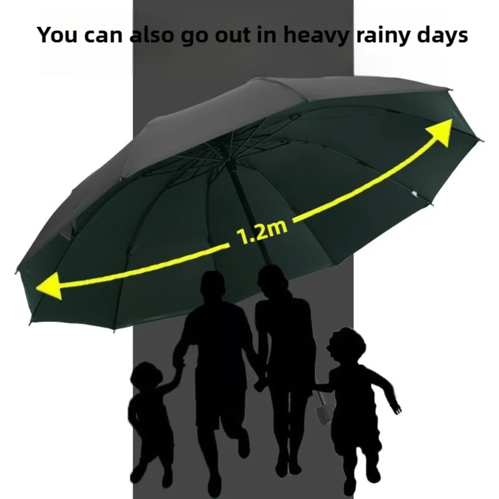 1pc Extra large triple fold rain and rain umbrella Effective rain protection Effective wind resistance Secure umbrella ribs