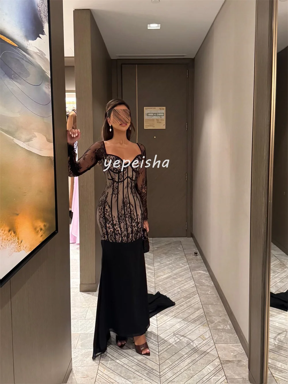 Abiti lunghi con ritratto a trapezio drappeggiato con applicazioni classiche personalizzate Abiti da cerimonia su misura Moda retrò Taglie eleganti disponibili