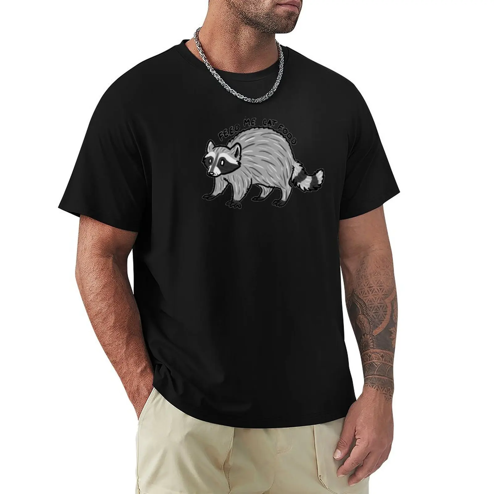 

Feed me cat food T-Shirt Outdoor Sports Lightweight Tee