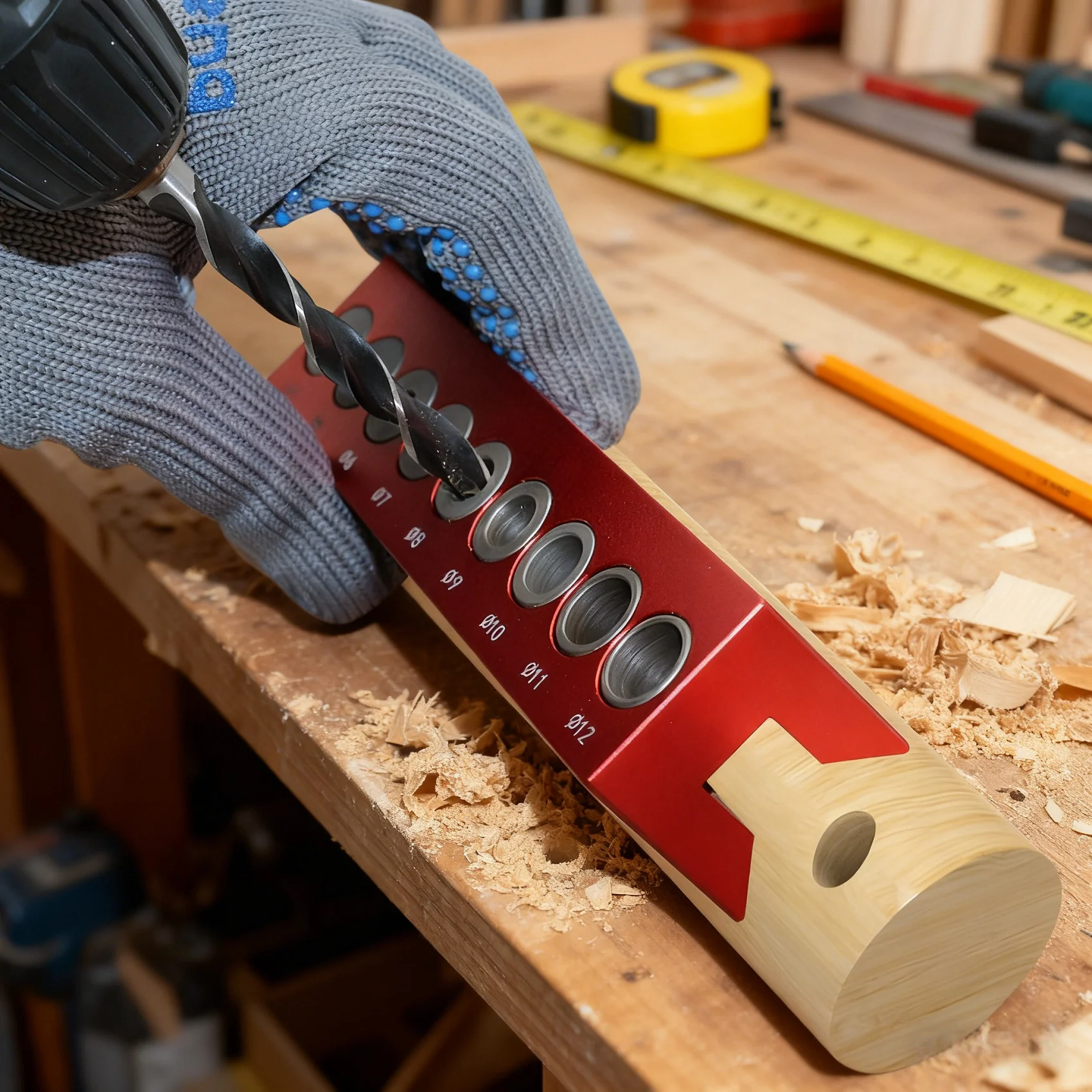 Self‑Centering Doweling Jig 4‑12mm Vertical Drilling Guide Tenon Hole Locator Puncher Woodworking Pocket Hole Positioning Tool