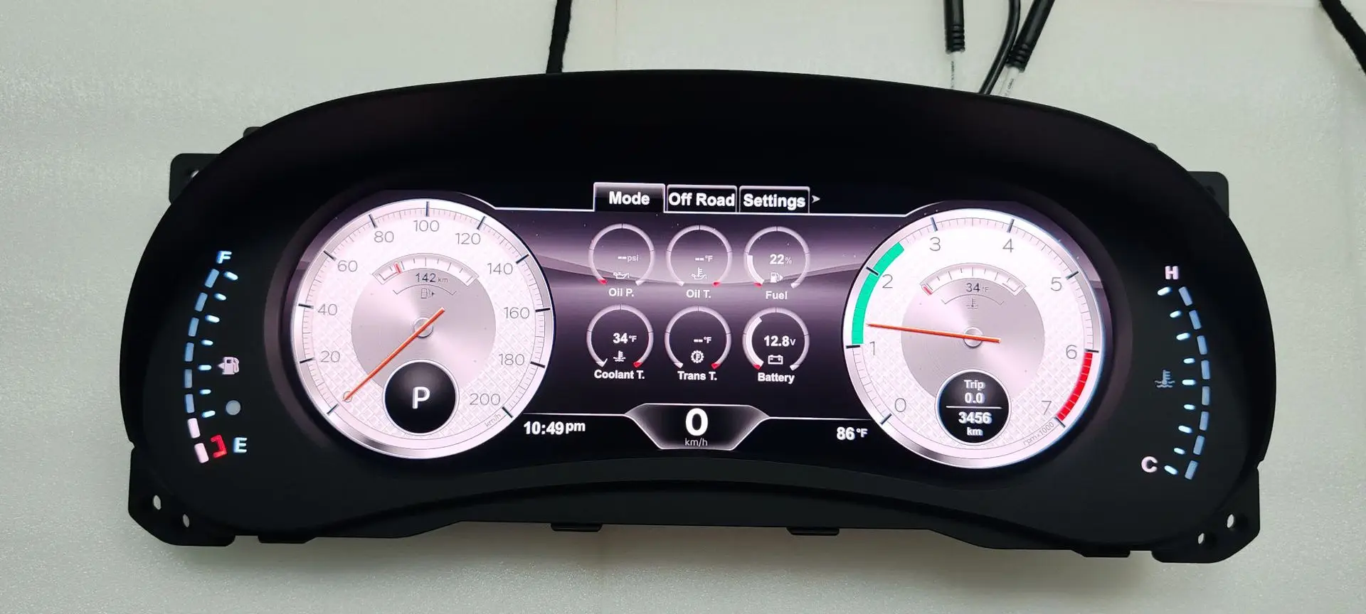 

Suitable for JEEP Jeep Wrangler modification and upgrade full LCD instrument panel 2007-2023 full series