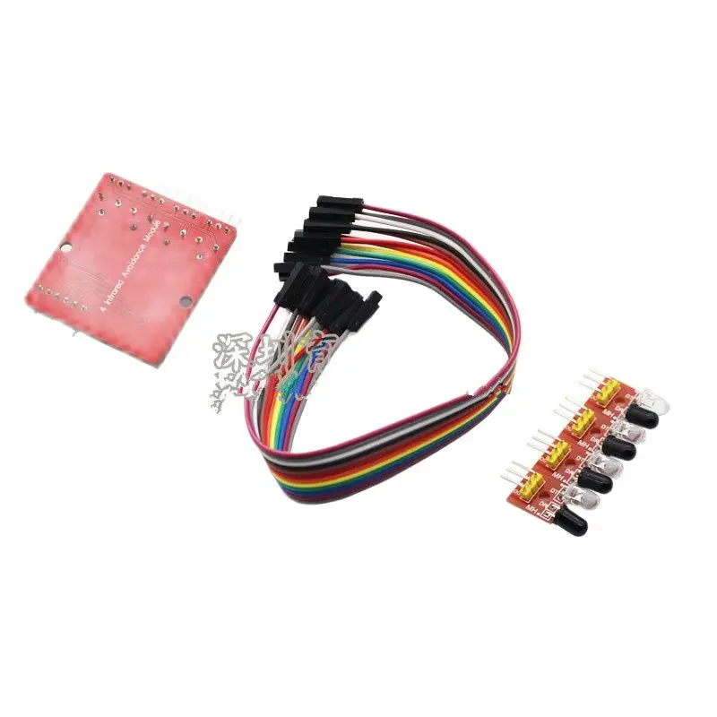 4-channel infrared tracing/tracking module/line patrol module/obstacle avoidance/trolley/robot sensor