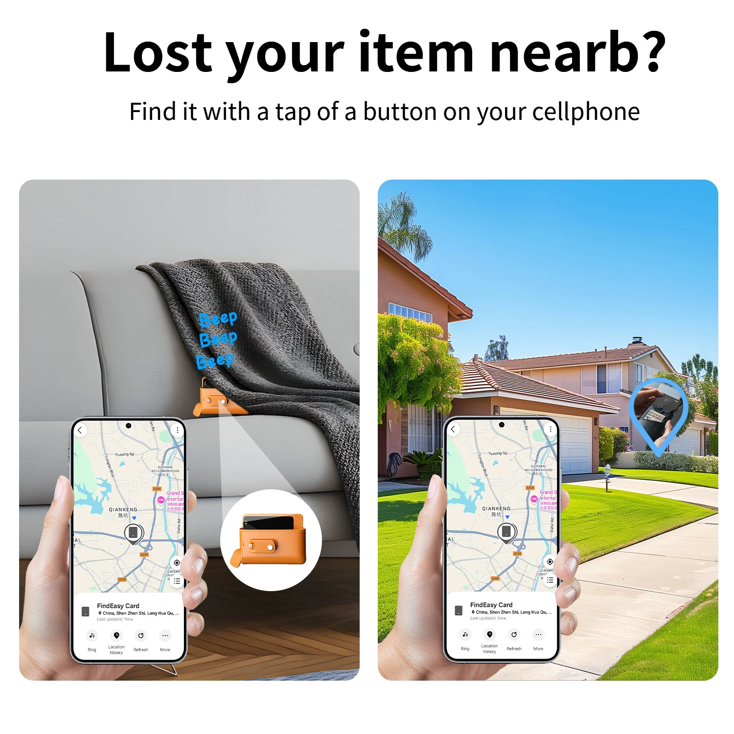 Micflip Bluetooth Wallet Tracker Card for Samsung Galaxy Smart Tag 2 Tracking Locator Item Finder Works with Samsung SmartThings