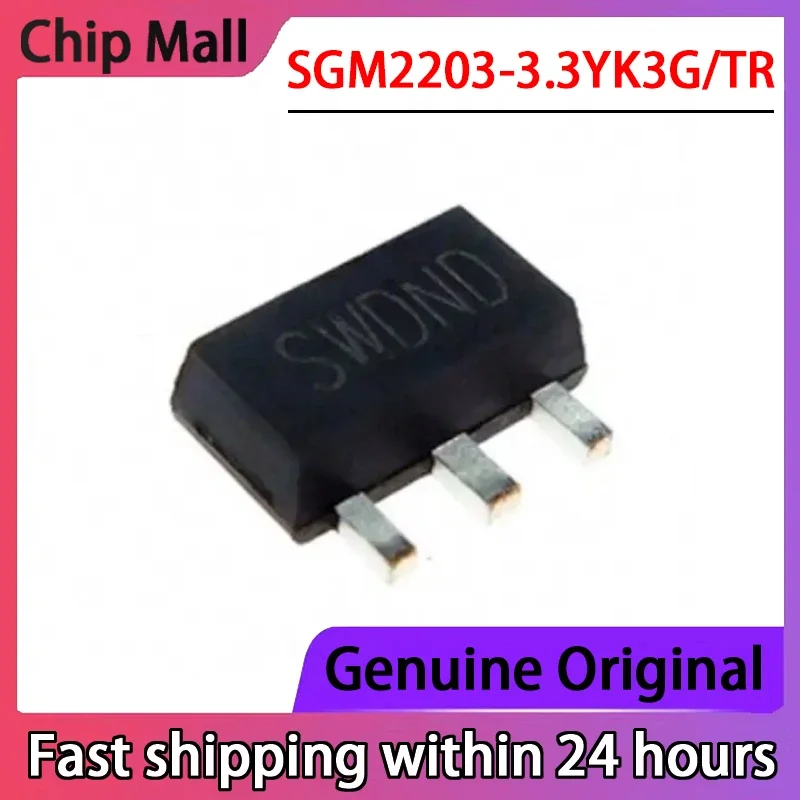 

10 шт. новый SGM2203-3.3YK3G/TR SMT SOT-89 регулятор высокого напряжения IC 3,3 В 150 мА