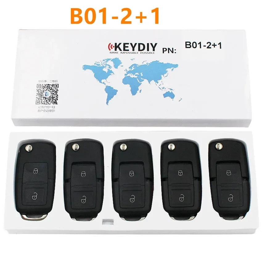 5pcs/lot Universal KD Remote Key B01 2/3 Buttons Car Remote Key for KD300 and KD900 URG200 To Produce Any Model Remote Control