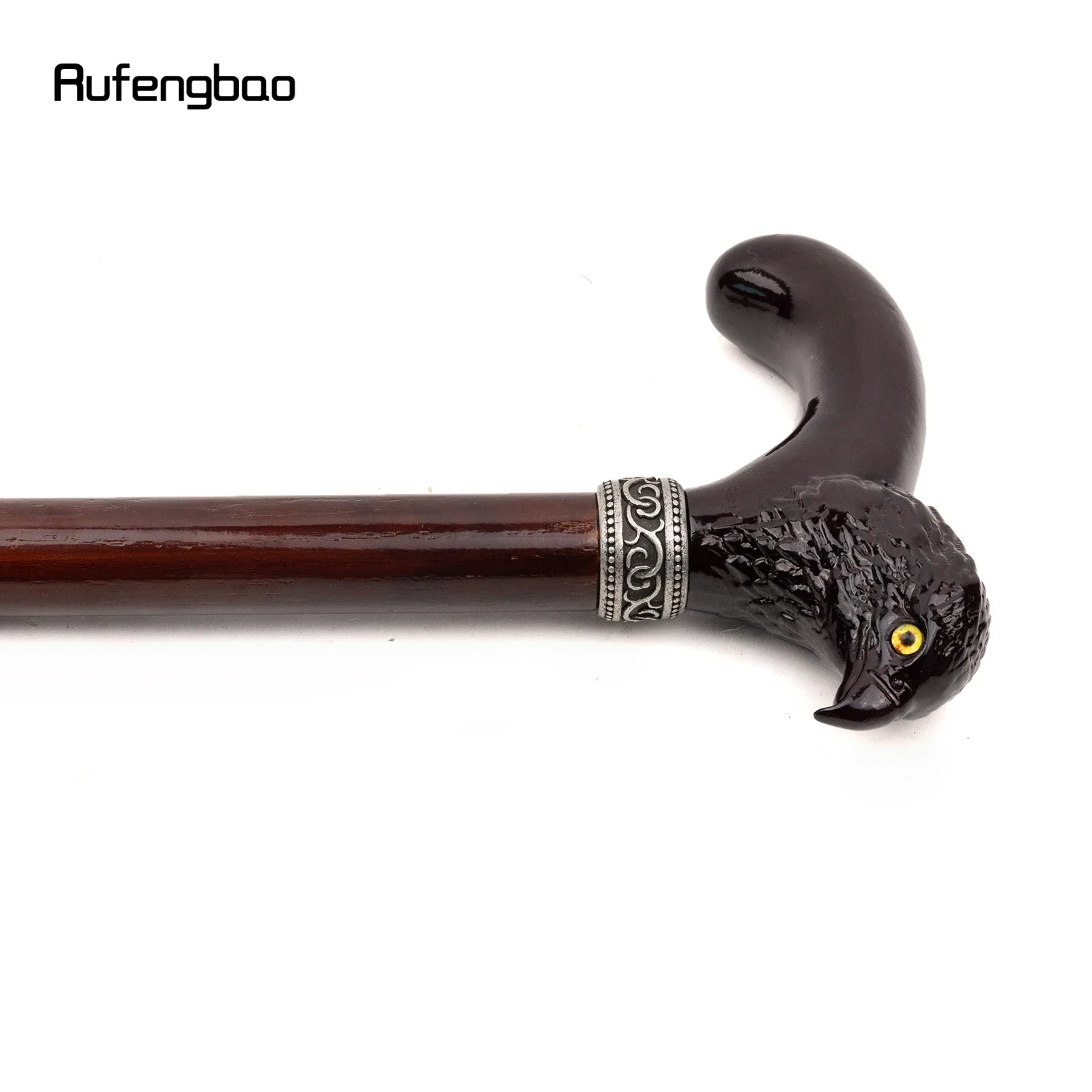 البني الخشب النسر خشبية عصا الموضة الزخرفية مصاص دماء تأثيري حفلة الخشب عصا للمشي هالوين الصولجان العصا Crosier 91 سنتيمتر #5