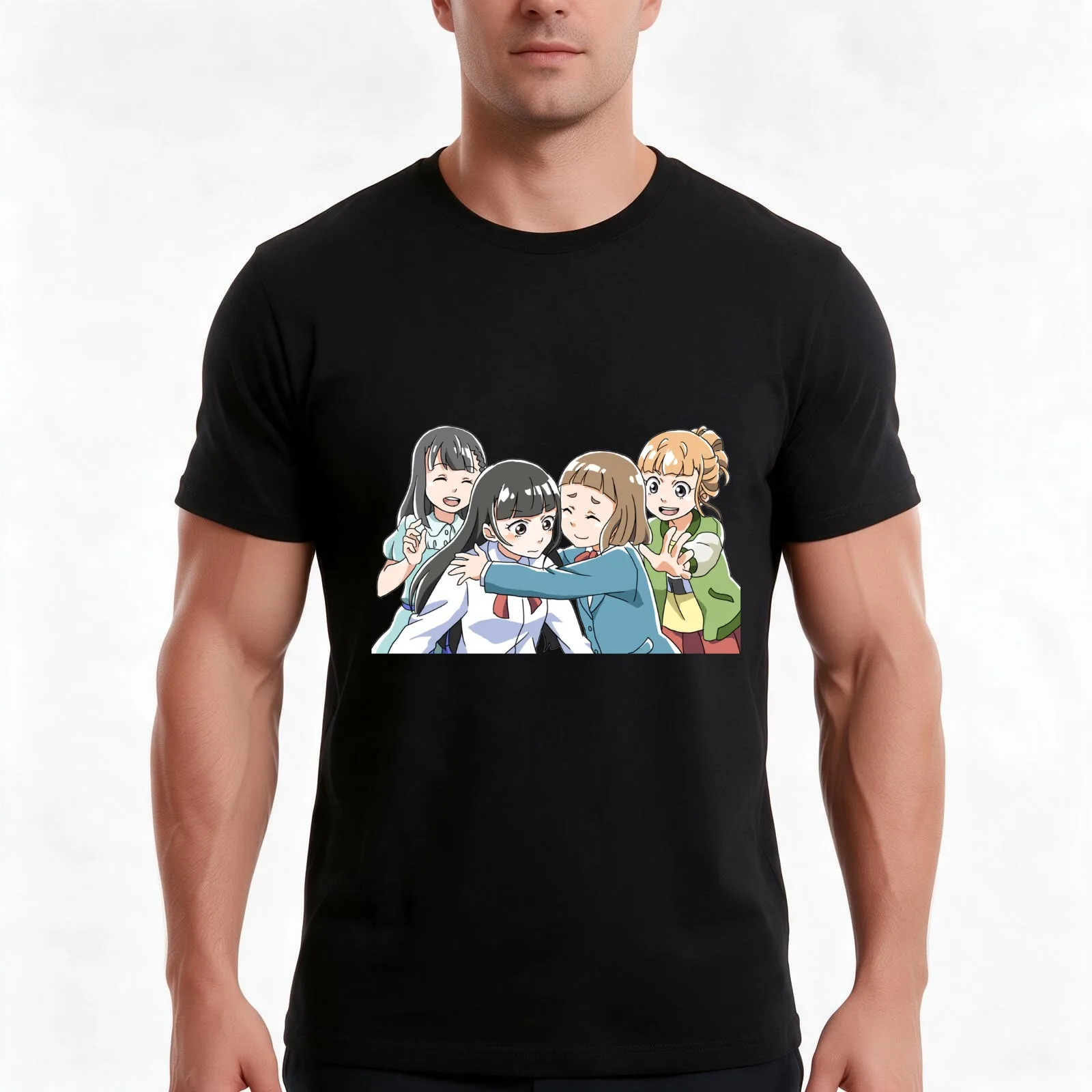 A Place Further Than The Universe all girls ! T-Shirt Summer Casual Cotton Tee, Unisex Men Women