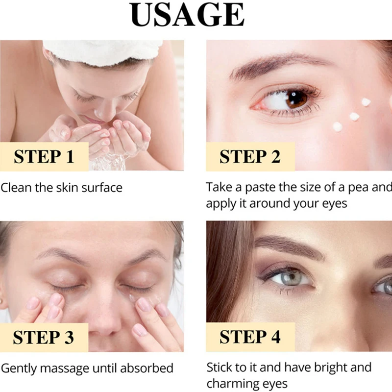 Effective 7 Days Anti-Wrinkle Eye Cream Collagen Anti Dark Circle Anti-aging Gel Anti-Puffiness Eye Bags Eye Care Korea Cosmetic