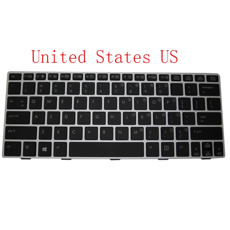 Keyboard For HP ELITEBOOK REVOLVE 810 G1 810 G2 810 G3 Black With Sliver Frame&Backlight SN8123BL 716747-001 US/HB/HU/ICE/SL/KR