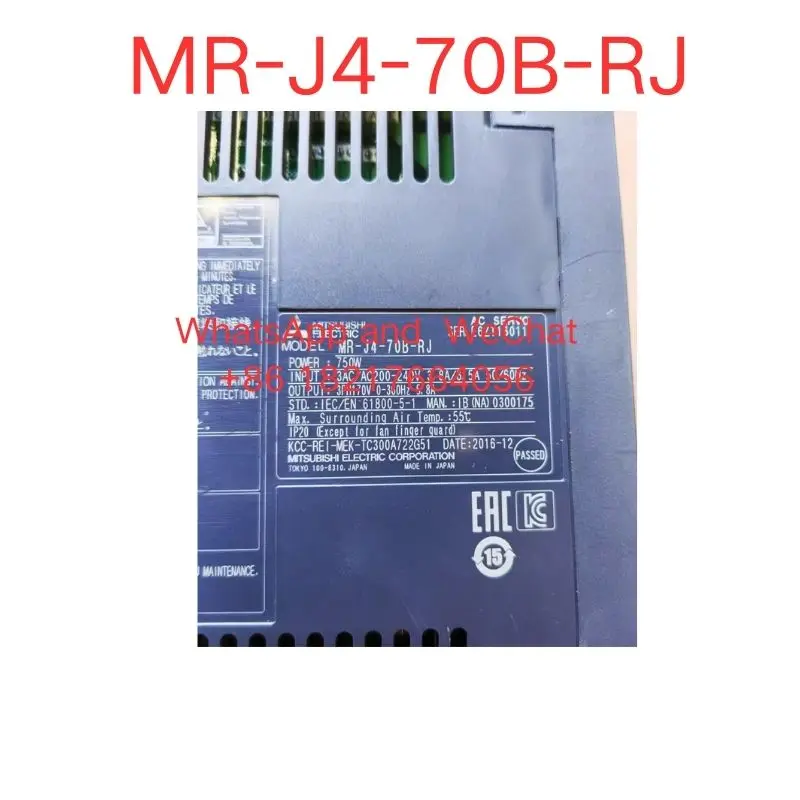 Used   MR-J4-70B-RJ  Driver   tested  ok   fast   shipping