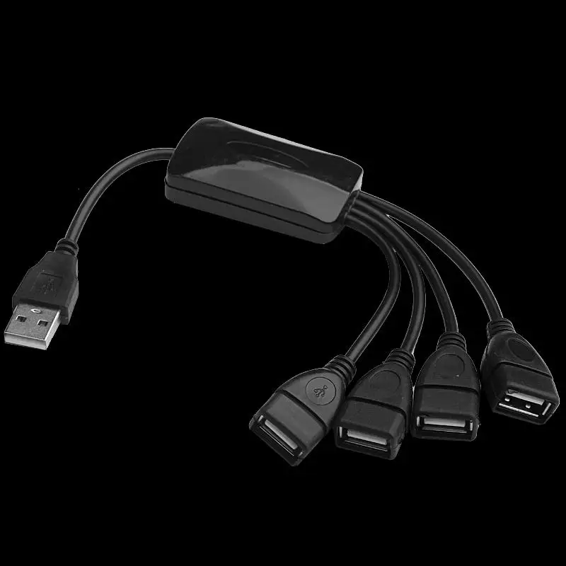 1 Stücke USB 2.0 Verlängerungskabel 1 Stecker Auf 4 Buchse HUB Splitter Datenkabel Netzteil Buchse Für Verlängern der USB-Schnittstelle