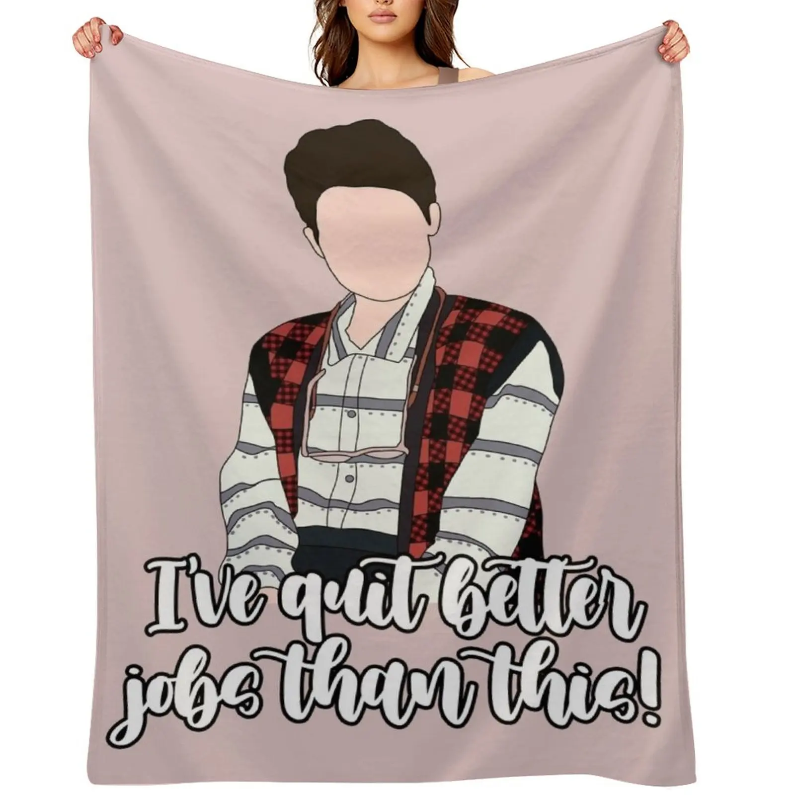 

ive quit better jobs than this Throw Blanket Sofa Quilt Thins Vintage Blankets