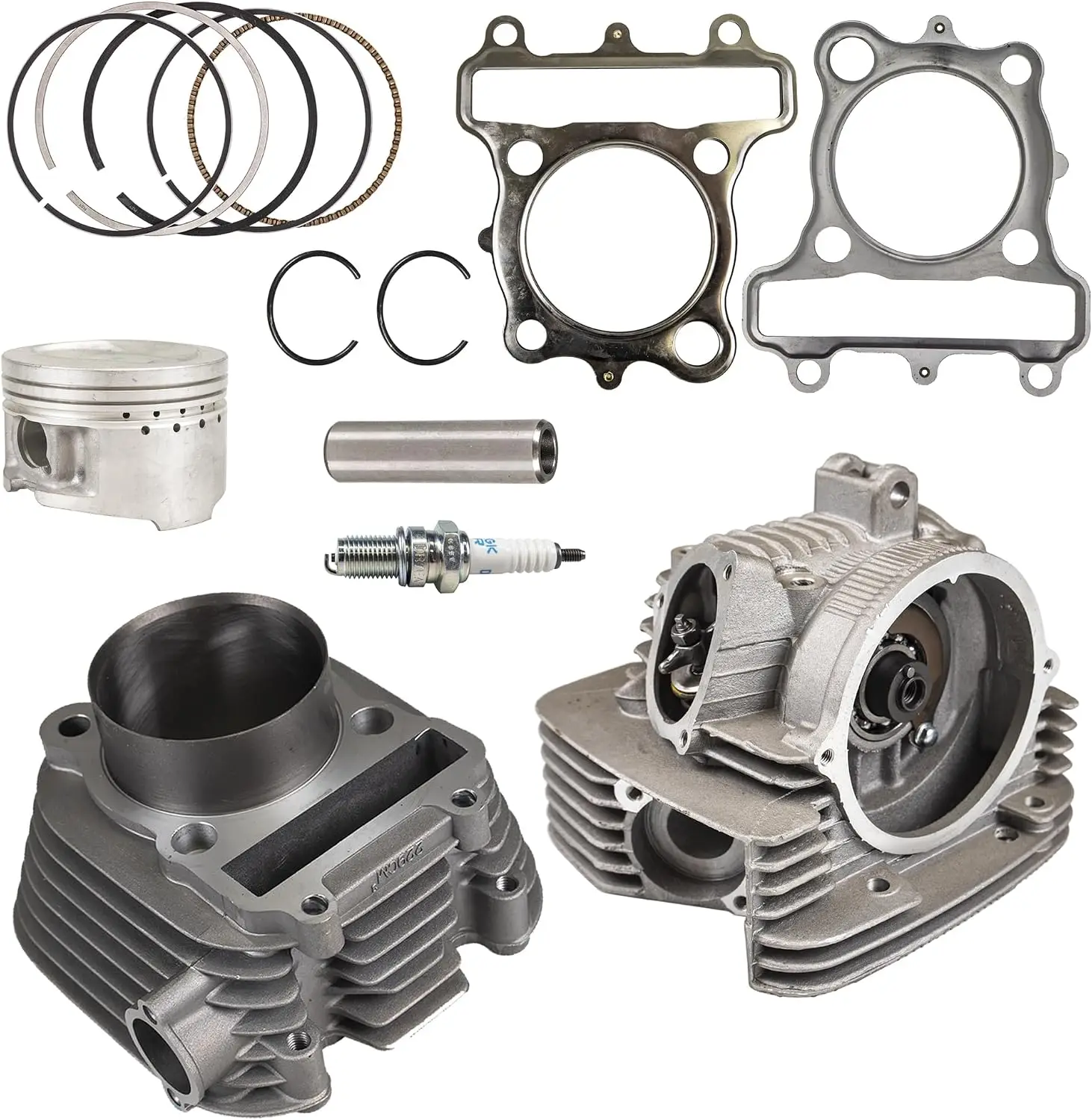 EU QUALITY Motocycle Cylinder Head Piston Gasket Top End Set for Yamaha Timberwolf Bear Tracker 250 YFM250 4BD-11101-03