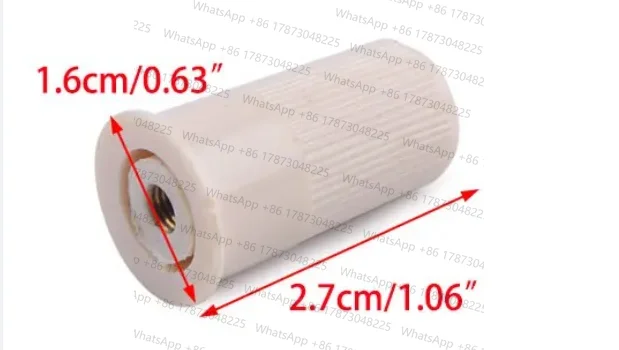 4PCS Oyster White Plastic 1.6x2.7cm Thumb Nut Fit For Brother Knitting Machines KH820 KH860 KH970 KH260 KH230 KH868 KH160 6MM