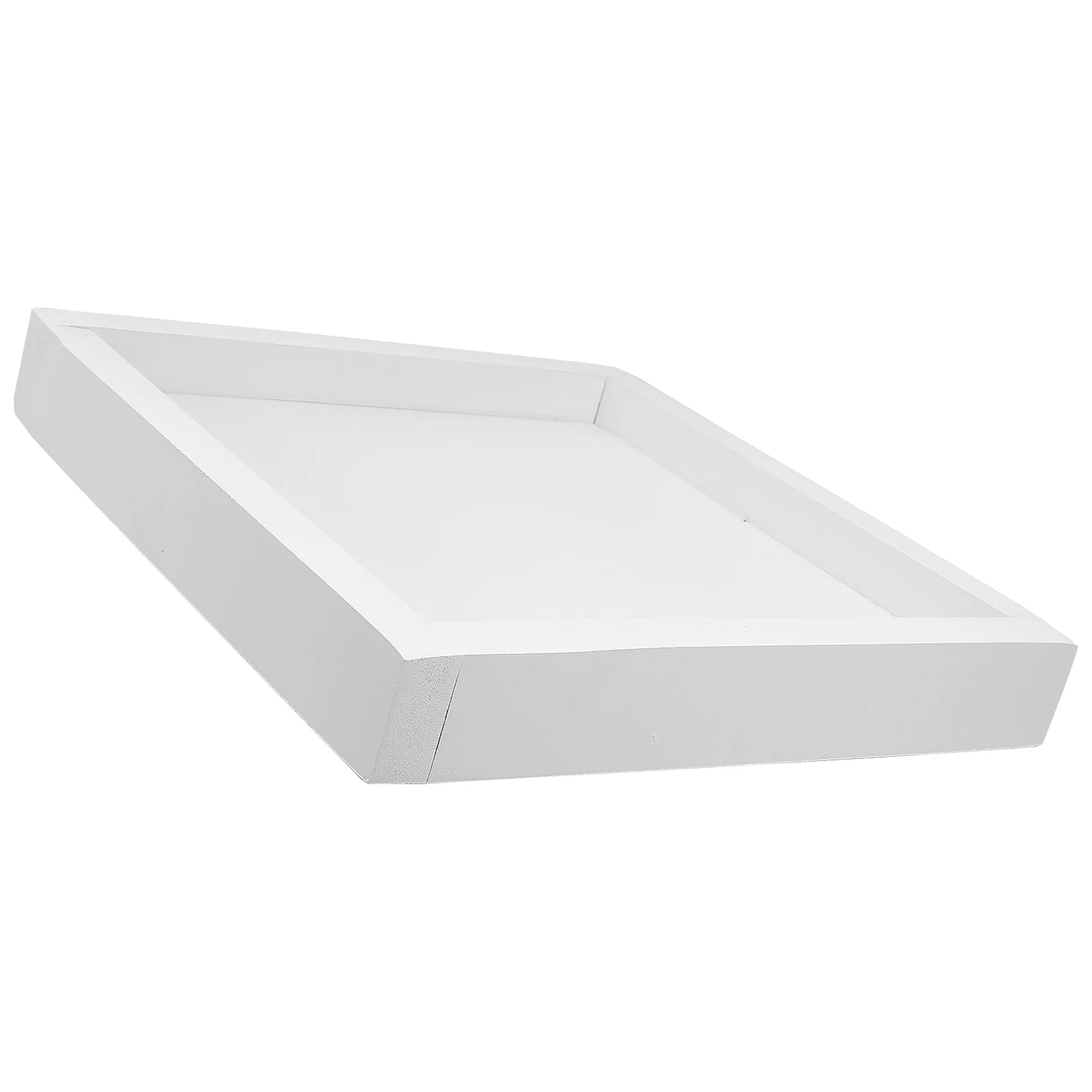 

Thickened Plastic Flowerpot Tray Square Potted Plate Leakproof Garden Support Tray Household Balcony Indoor White 20X20Cm