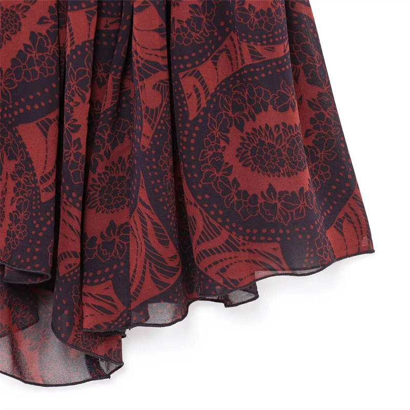 KEYANKETIAN 春/秋の新エスニックスタイルペイズリープリントシャツ女性のフレアスリーブルーズプルオーバーヴィンテージブラウス Mujer トップ