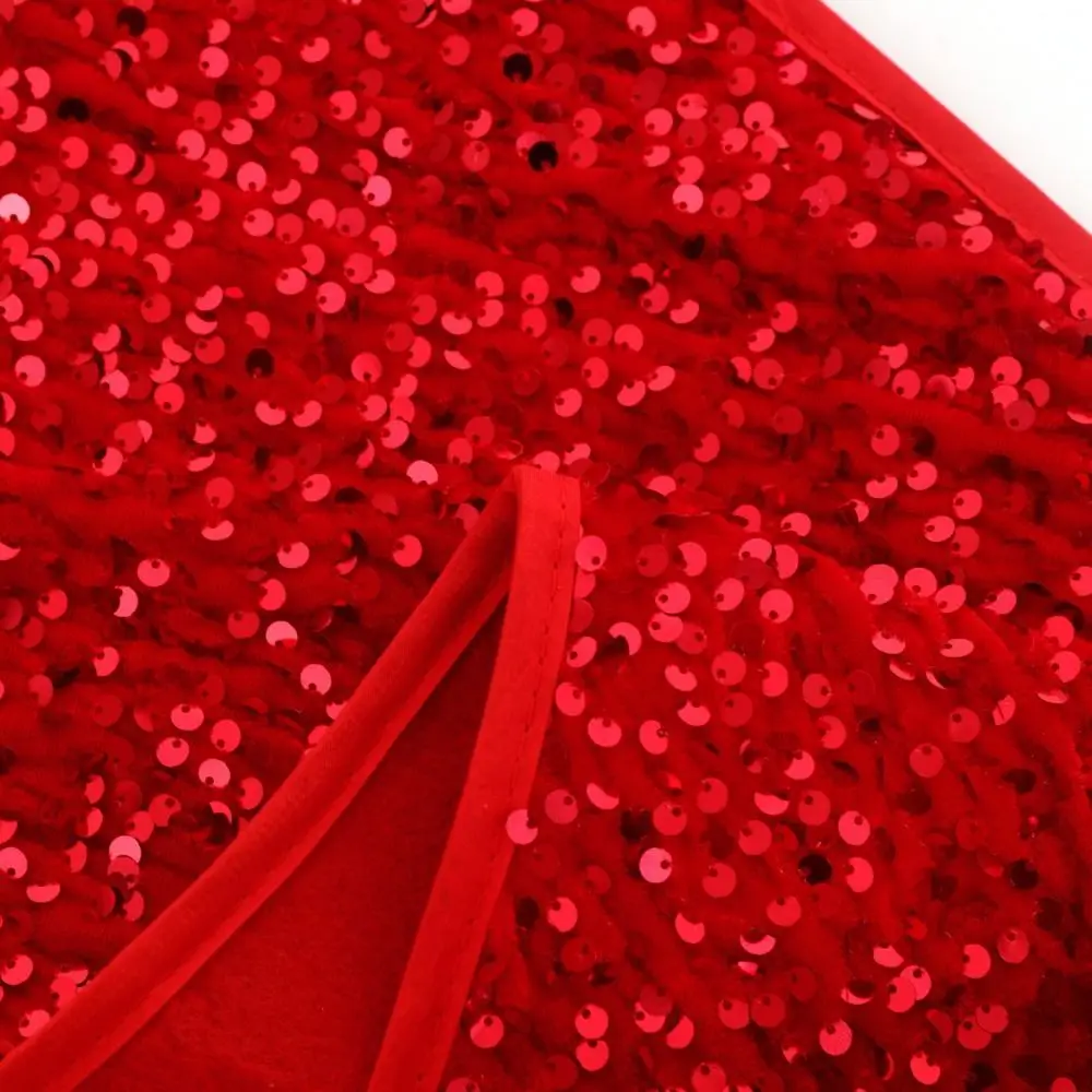 

Stereoscopic Christmas Sequins Tree Cover Skirt Merry Christmas Ornaments Xmas Tree Surround Decor Home Party Props