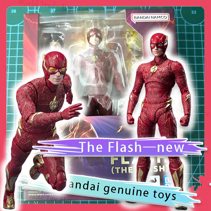 

【new】Bandai official genuine DC superhero Justice League Flash Barry mobile figurine in stock exquisite birthday gift toy model