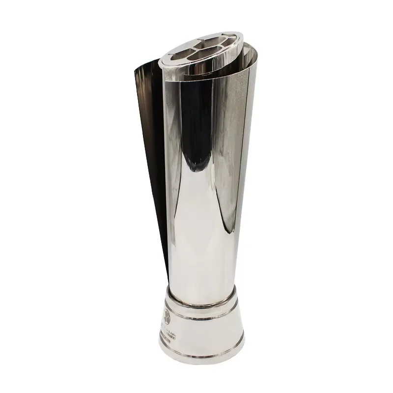 High-quality silver metallic sports trophies, football and basketball engraving medals