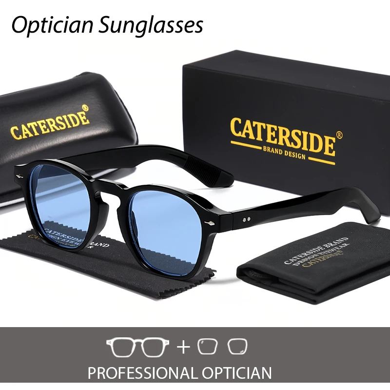 

CATERSIDE модные мужские оптические солнцезащитные очки круглые индивидуальные солнцезащитные очки по рецепту женские вечерние очки для путешествий украшения