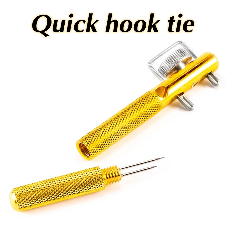 Quick Hook Tie Stainless Steel Semi-Automatic Hook Tie Manual Hook Tying Fishing Accessories