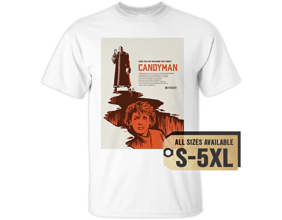 Candyman 1992 T-shirt TEE Ver3 horror poster White Natural Gray all sizes S-5XL