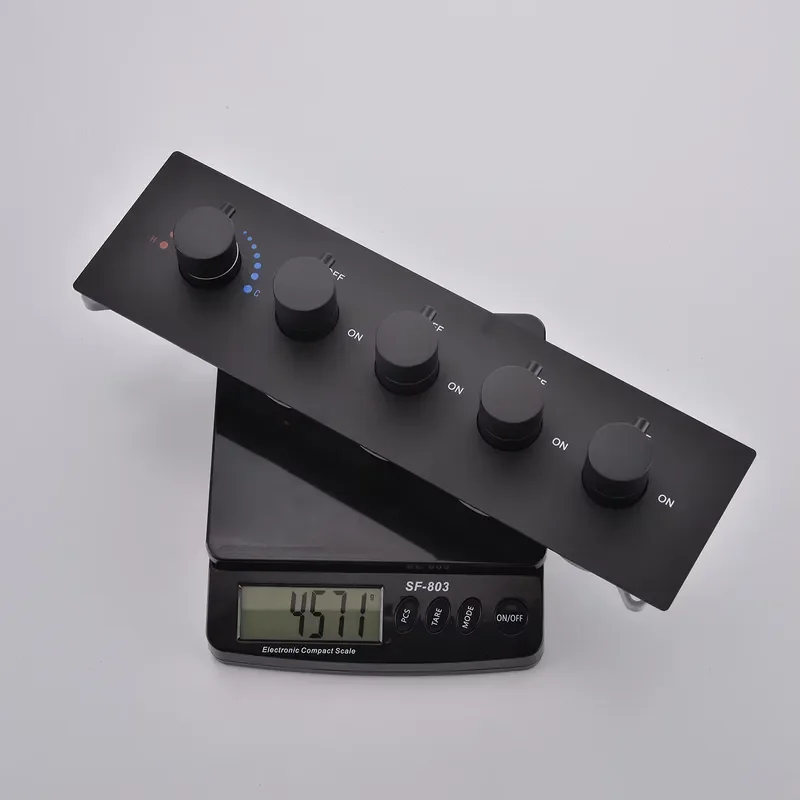 Music Shower Faucets 16'' Ceiling LED Electric Shower Black Thermostatic Valve 4 Functions Rainfall Mist Waterfall view 5