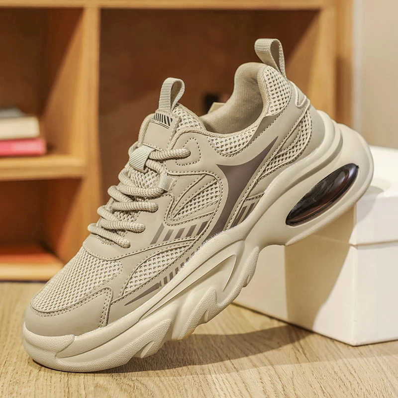 أحذية رياضية كاجوال للرجال قابلة للتنفس، أحذية سباق فاخرة للمدرب، أحذية بدون كعب أنيقة للرجال