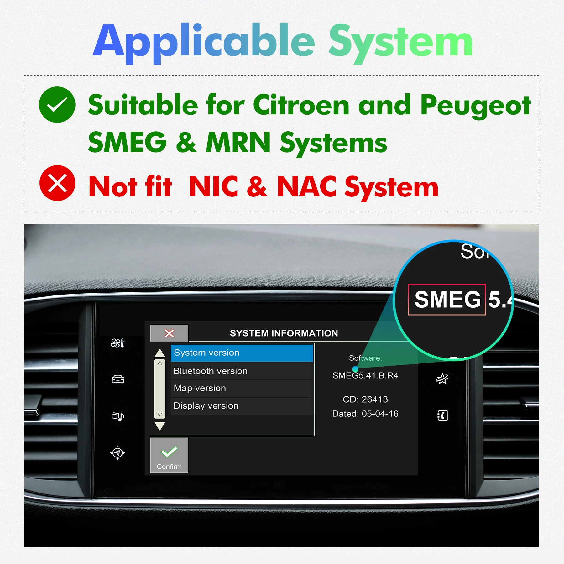 Wireless Carplay Module Box For Peugeot Citroen C4 SMEG SMEG+ Nac 