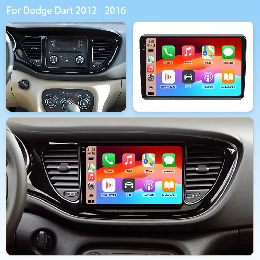 Android 16 Car Radio For Fiat Viaggio Ottimo 2014 - 2017 Qualcomm Touch Screen Autoradio FM GPS NAVI Carplay Multimedia Central