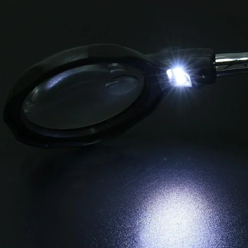 LED Lamp Welding Magnifying Glass Clip Soldering Iron Table Maintenance Tool Welding Inspection Mirror Louver image 6