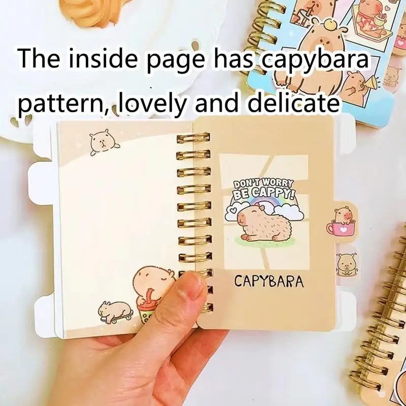 Drawing Notebook For Kids Capybara Student Coiled Notebook Creative Children\'s Stationery Cute School Supplies Coil Book Note