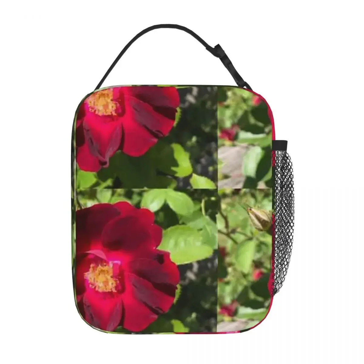Bestselling Red Garden Rose Tropical Snack Bag Rv Travel Meal Bag